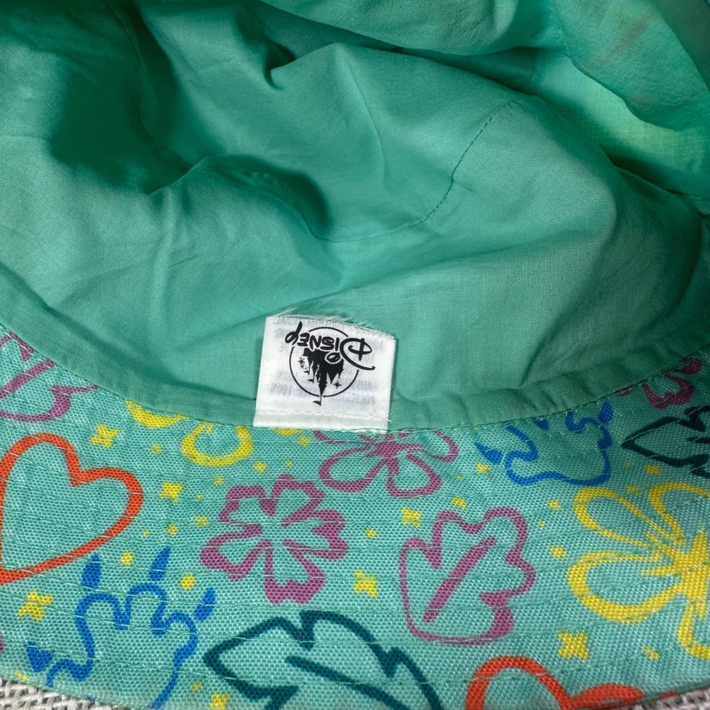 Disney Parks Stitch Bucket Hat Lilo & Stitch Tropical Floral Blue Adult - Picture 3 of 8